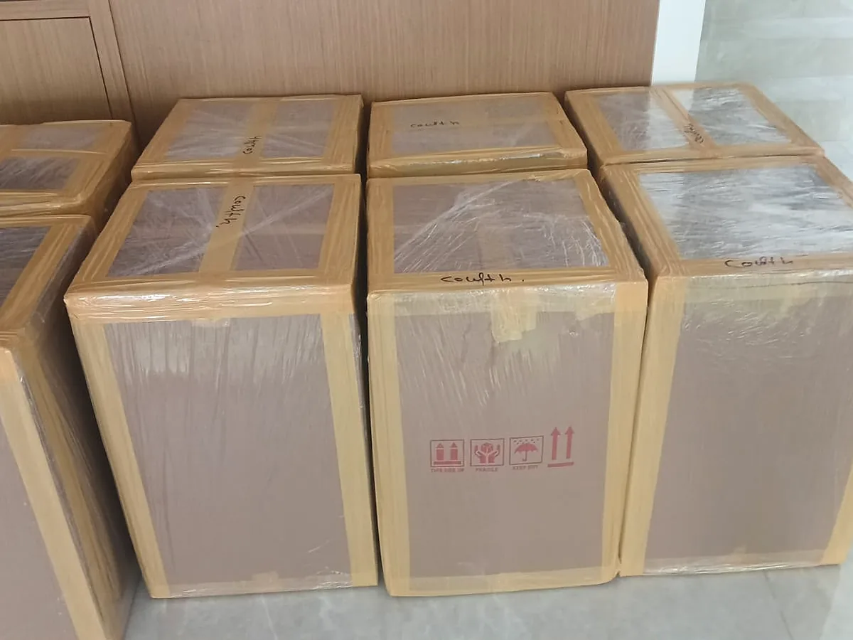 GulfNest export-packed cartons prepared for international cargo