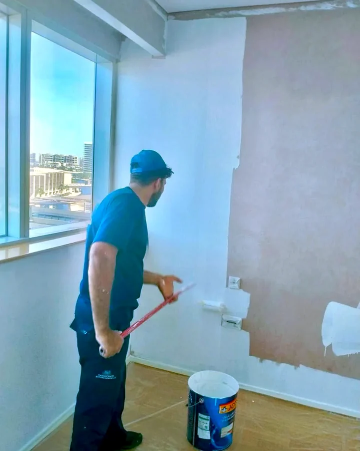 GulfNest interior wall repainting service for apartment villa or office in Dubai