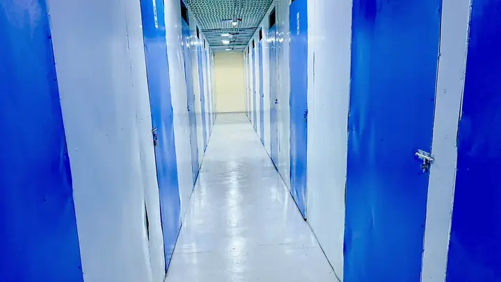 Genuine GulfNest self-storage facility corridor in Dubai UAE